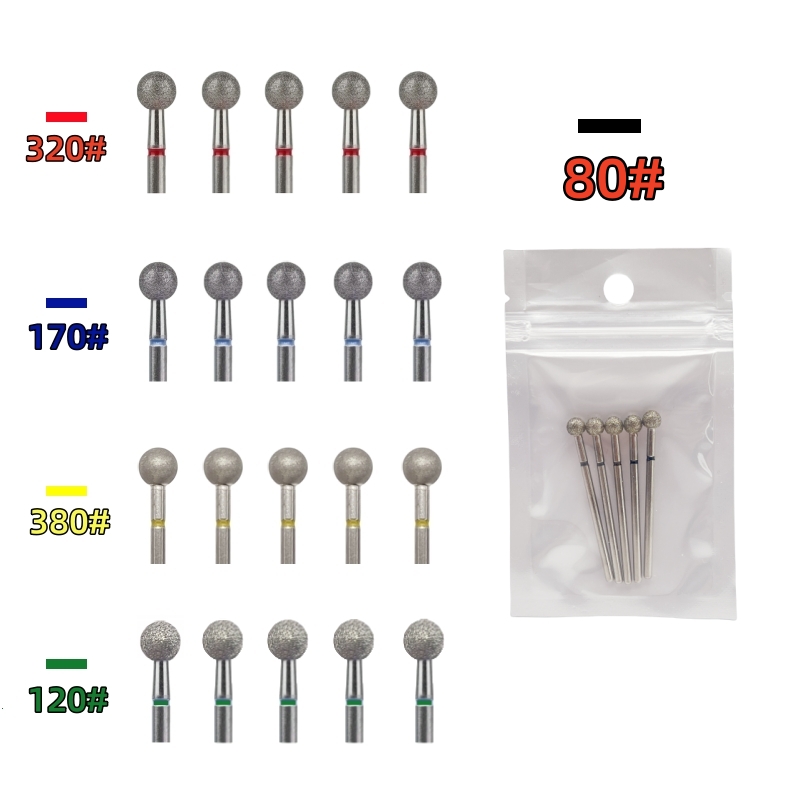 Shoulder Massage Ball - 5Pcs Large Ball Diamond Nail Drill