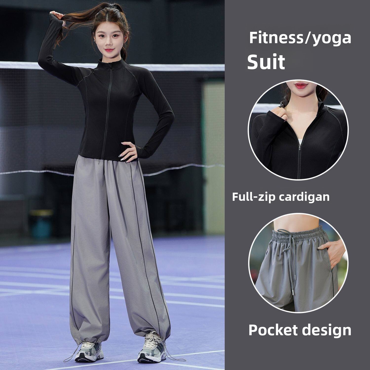 Yoga Fitness Set - Women's Running Sportswear Set Quick Dry
