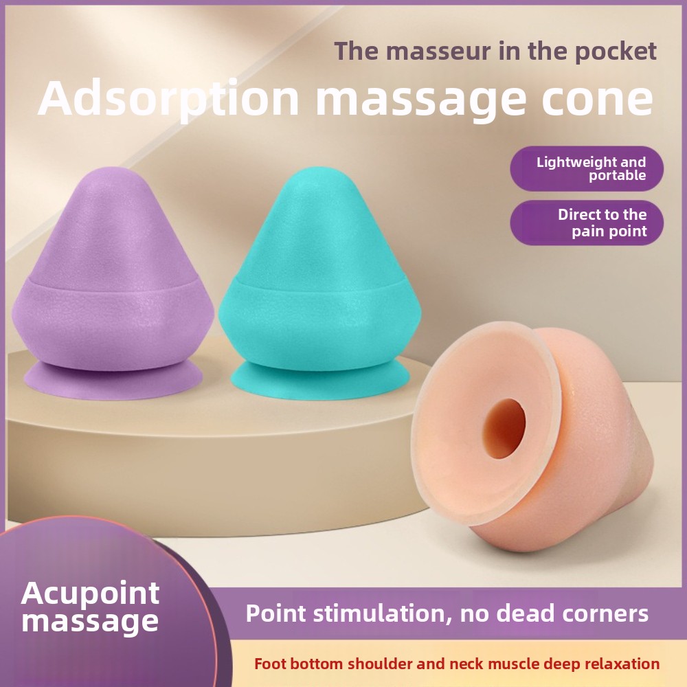 Shoulder Massage Ball - Soft Silicone Handheld Adsorption Style Fitness