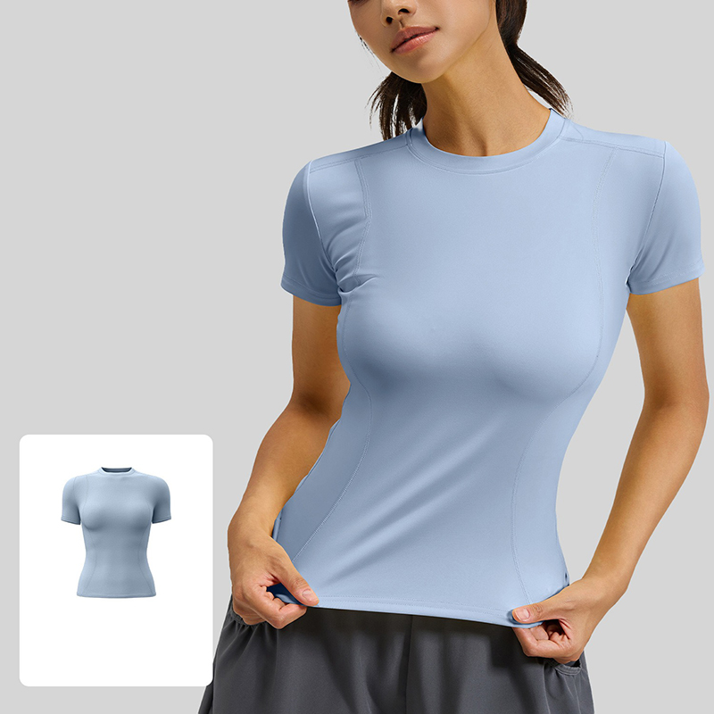 Women Slim Fit Yoga T-Shirt Qu - огляд і ціна Yoga Fitness Top