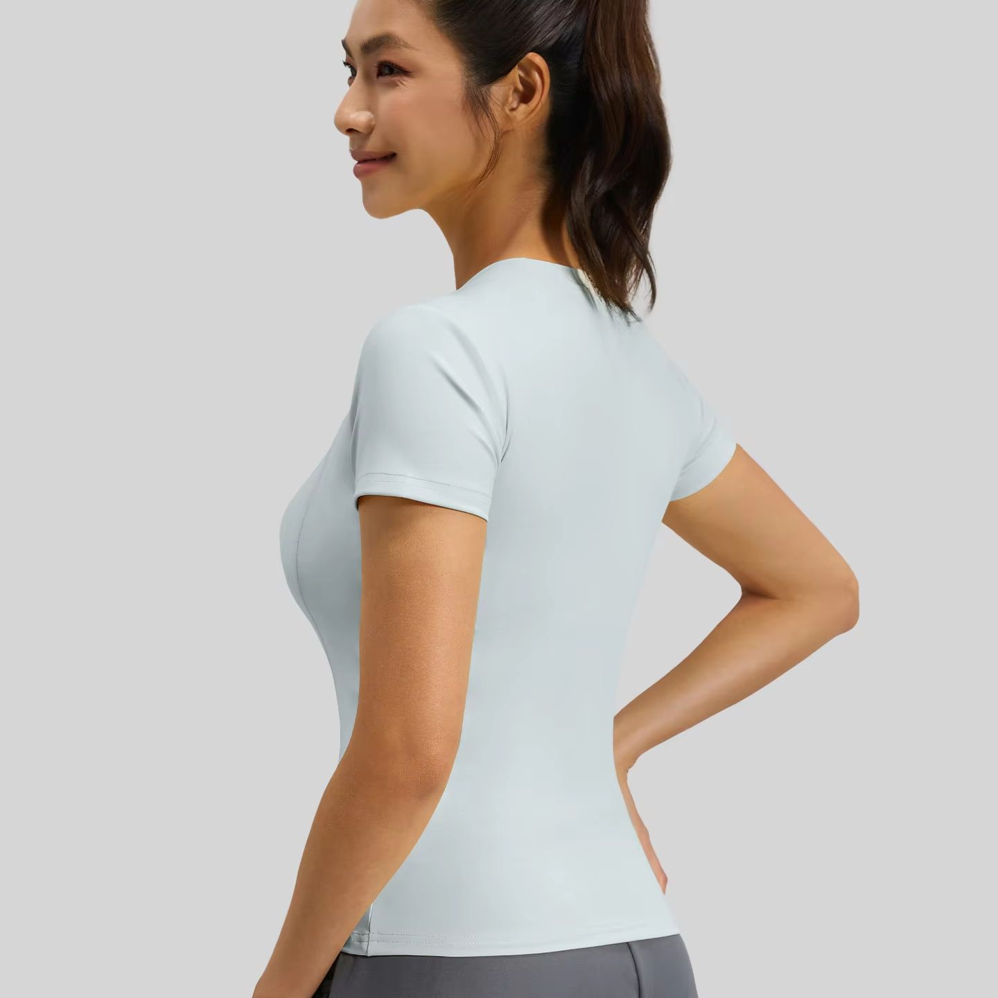 Women Slim Fit Yoga T-Shirt Qu - огляд і ціна Yoga Fitness Top