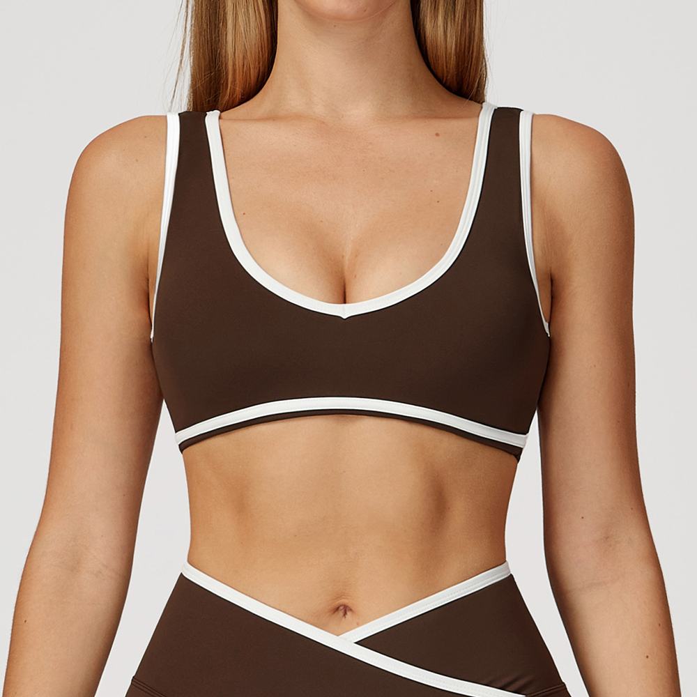 V-Neck Sports Bra Women Top Pu - огляд і ціна Yoga Và Fitness