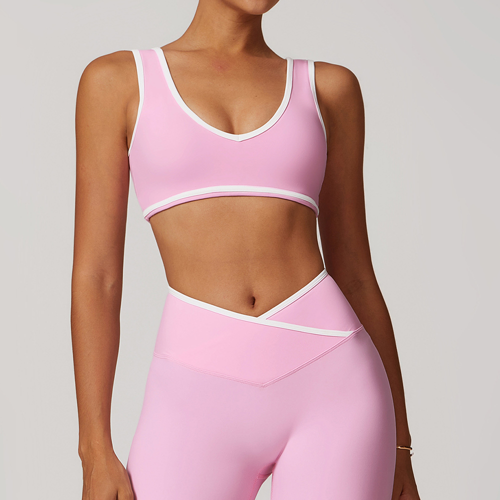 V-Neck Sports Bra Women Top Pu - огляд і ціна Yoga Và Fitness