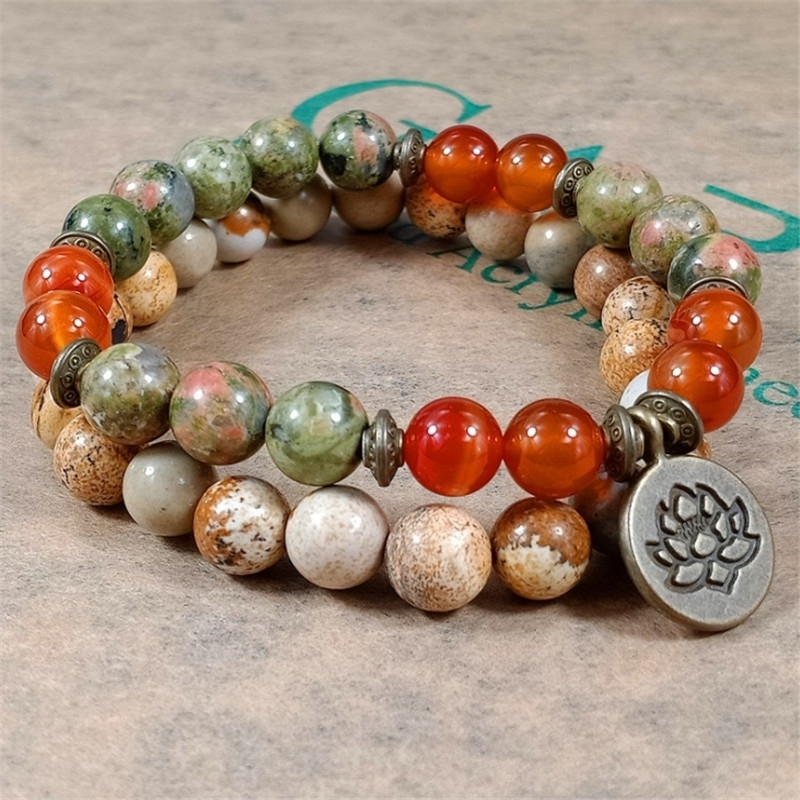 Charm Stone Wrist Mala Healing - огляд і ціна J-Yoga Fitness