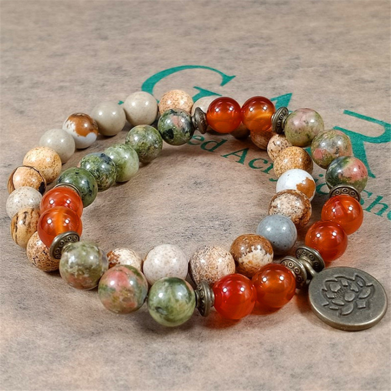 Charm Stone Wrist Mala Healing - огляд і ціна J-Yoga Fitness