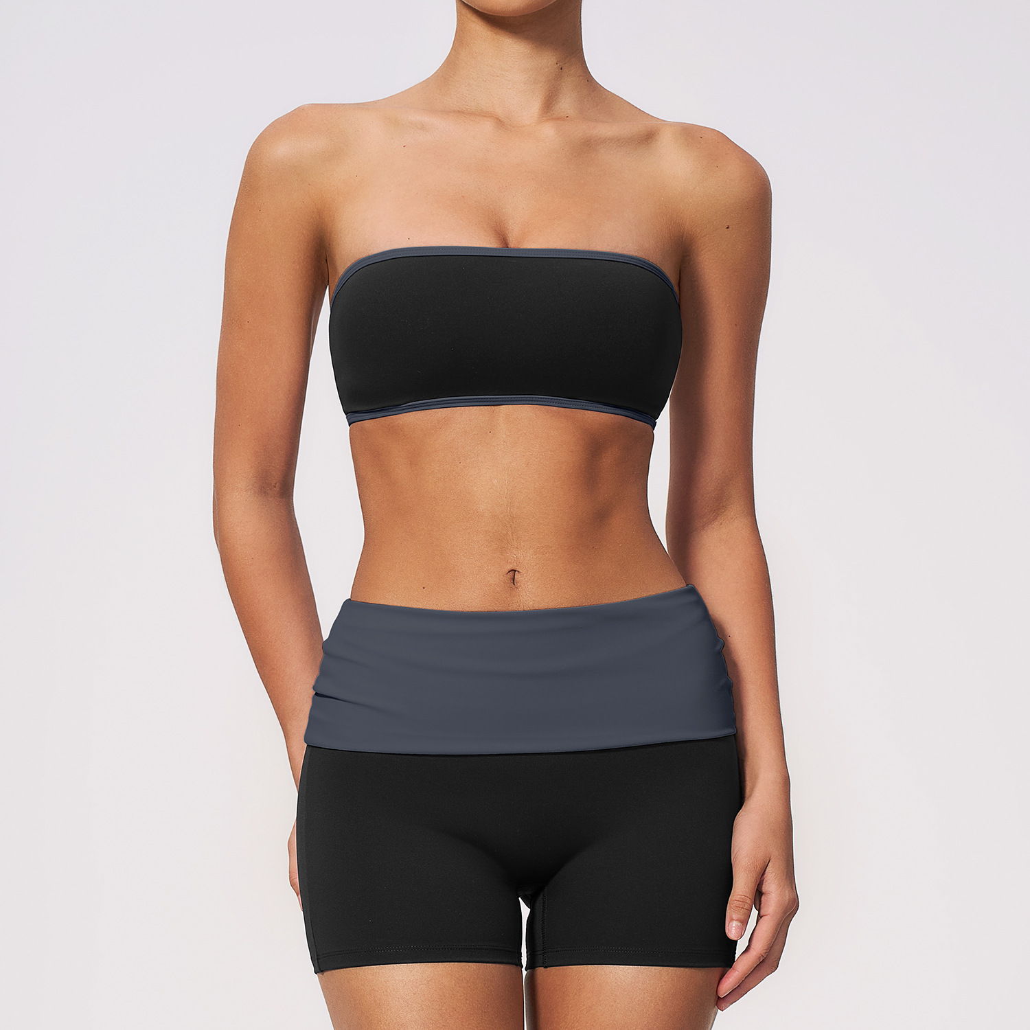 Women Nylon Two Piece Fitness  - огляд і ціна Yoga Fitness Top