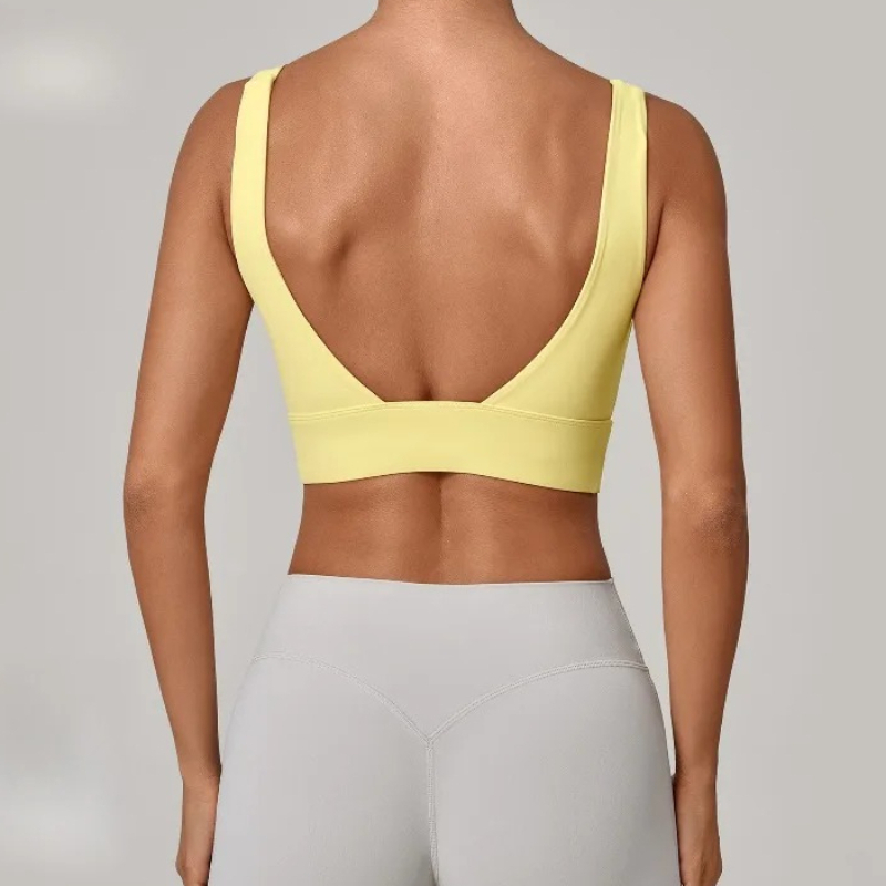 V Backless Yoga Sports Bra Wom - огляд і ціна Yoga Và Fitness