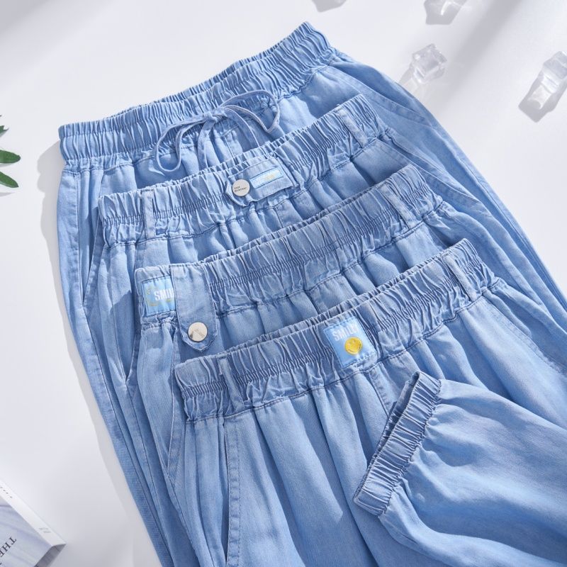 Plus Size Ice Silk Denim Pants - огляд і ціна Yoga Fitness Plus