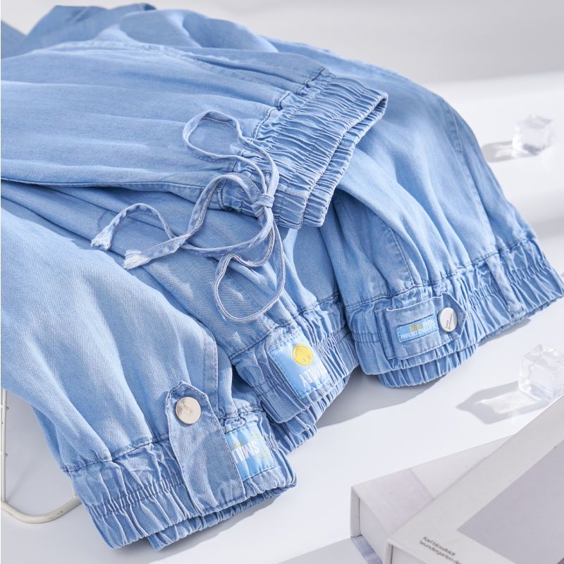 Plus Size Ice Silk Denim Pants - огляд і ціна Yoga Fitness Plus