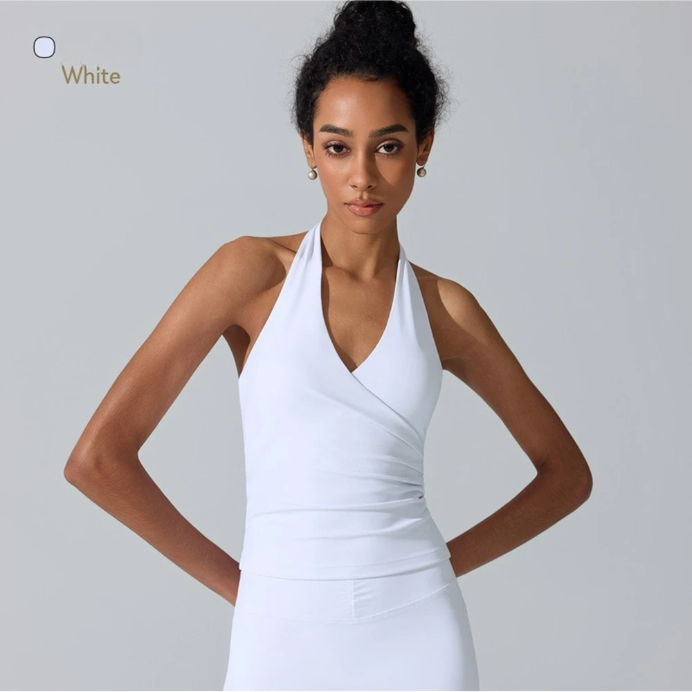 Women Cross Wrap V-Neck Sports - огляд і ціна Yoga Và Fitness