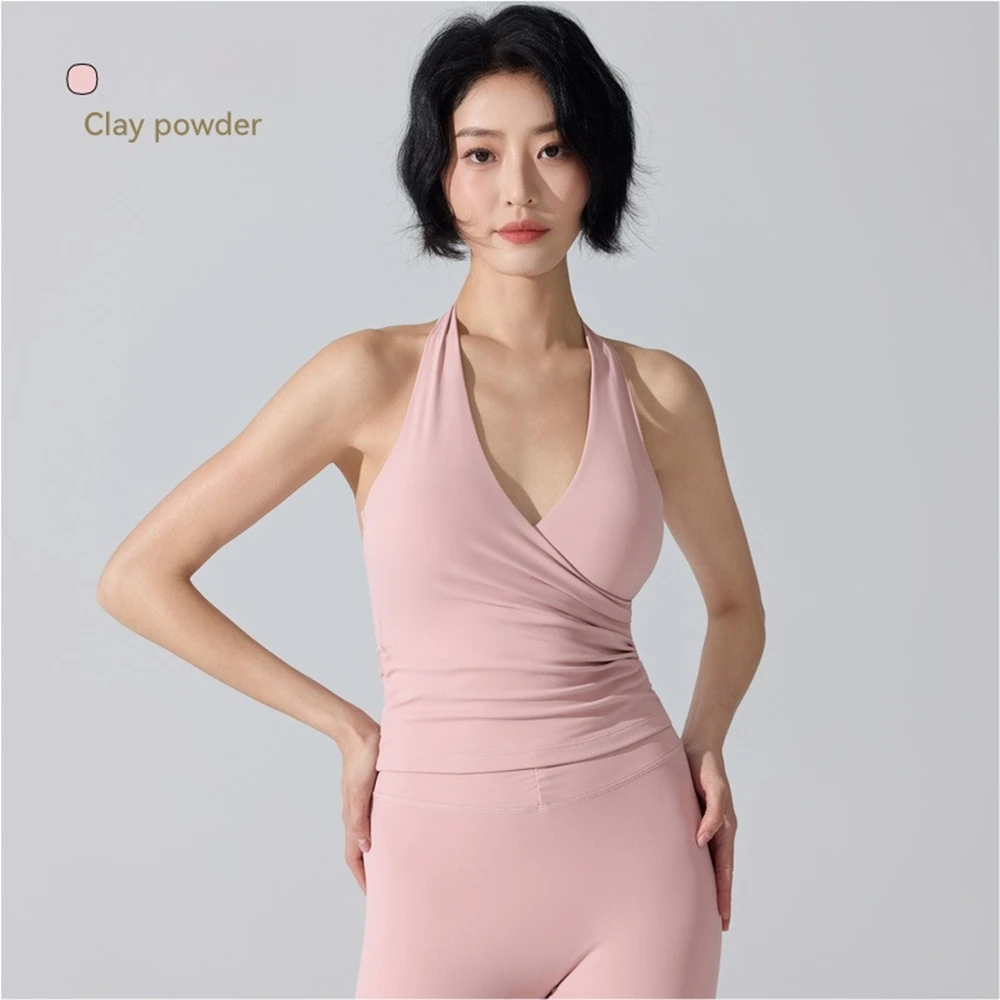 Women Cross Wrap V-Neck Sports - огляд і ціна Yoga Và Fitness