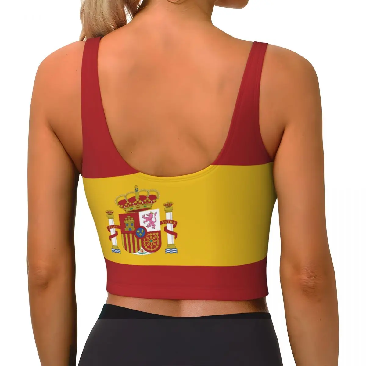 Spain Flag Basic Tops Women Sa - огляд і ціна Yoga Fitness Top