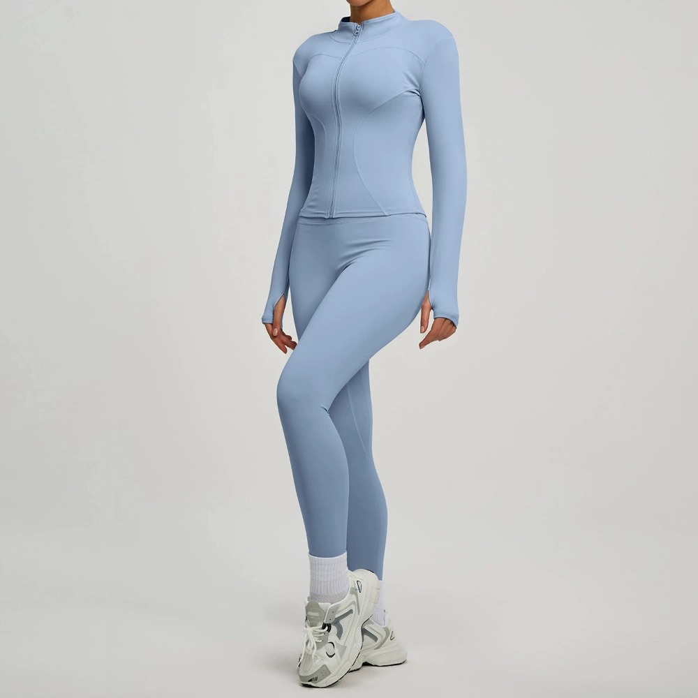2PCS Jacket Yoga Sets Women Lo - огляд і ціна Yoga Và Fitness