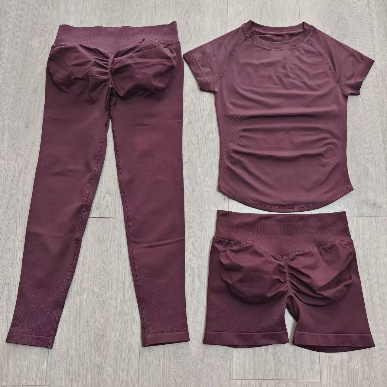 2 Pieces Sports Sets Short Sle - огляд і ціна Yoga Fitness Top
