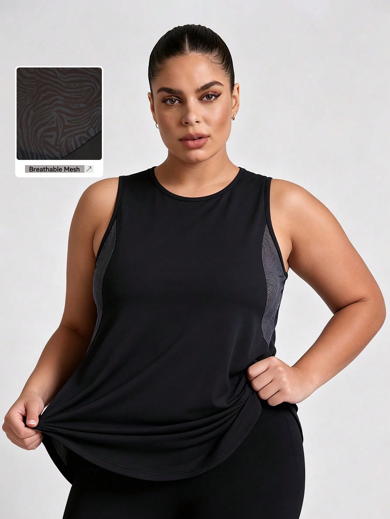 Plus Size Mesh Tank Top Women  - огляд і ціна Yoga Fitness Plus
