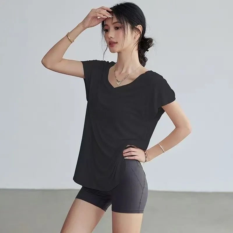 Women's Slimming Round Neck Yo - огляд і ціна Yoga Fitness Top