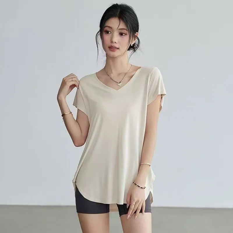 Women's Slimming Round Neck Yo - огляд і ціна Yoga Fitness Top