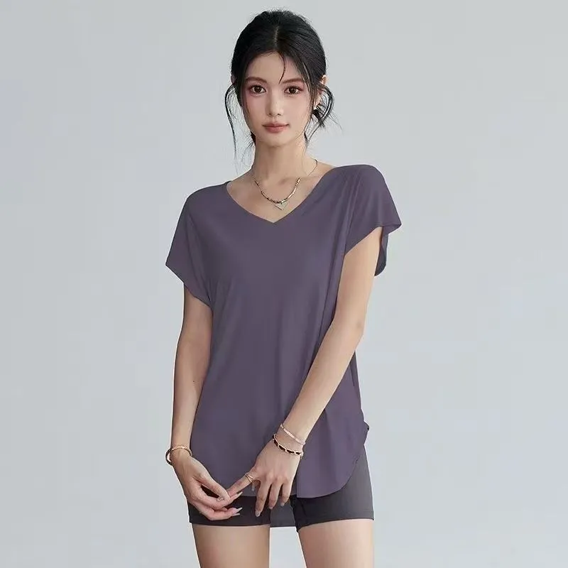 Women's Slimming Round Neck Yo - огляд і ціна Yoga Fitness Top